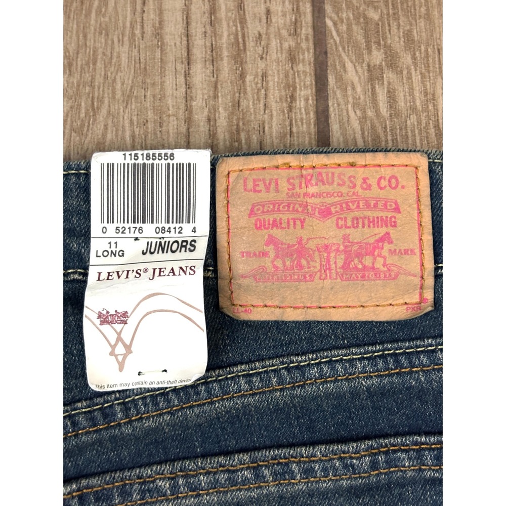 Levi's‎ Juniors Bootcut Jeans 11R Dark Wash Low Rise Denim NWT - Picture 4 of 12